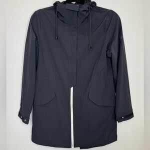 Halti Nordic by nature parka windbreaker light Black Hooded Rain Jacket